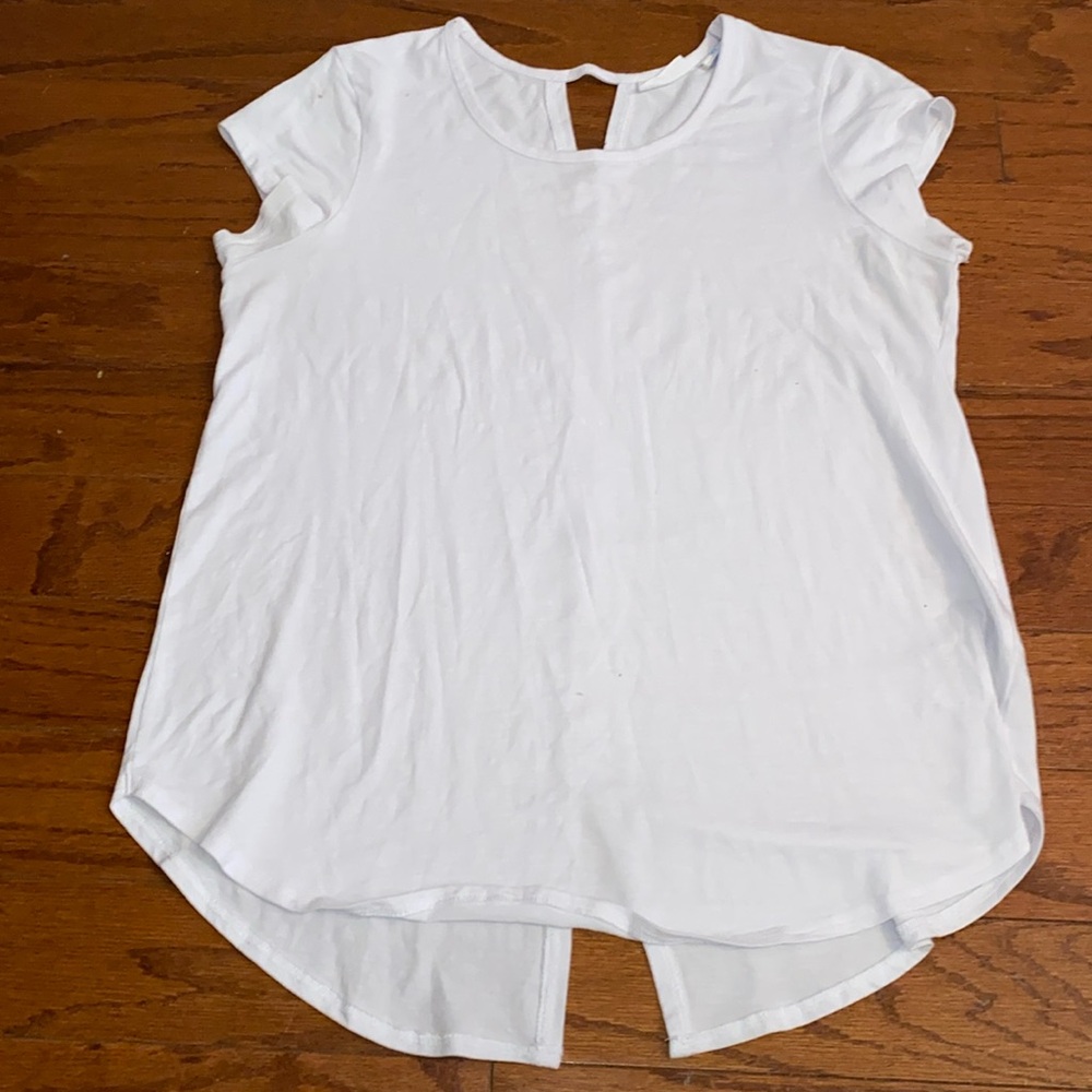 Sigrid Olsen White Cap Sleeve top Size Small